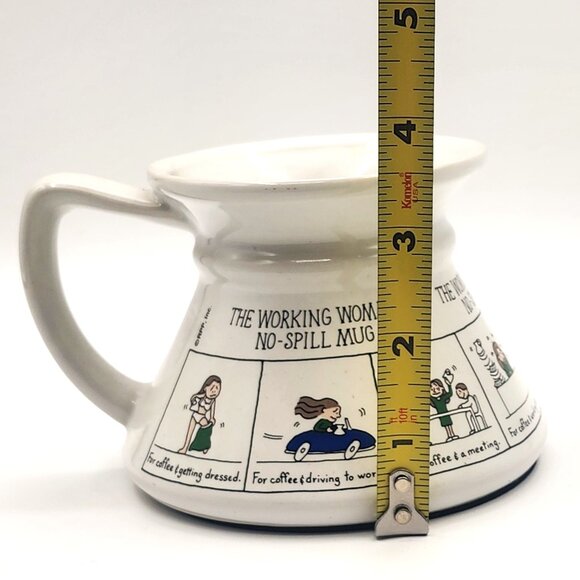 Vintage The Working Woman's Cartoons Wide Bottom No-Spill Ceramic Coffee Mug RPP - Picture 6 of 8